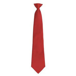 Premier Mens Fashion âColoursâ Work Clip On Tie - One Size, Red