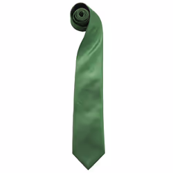 Premier Mens âColoursâ Plain Fashion / Business Tie - One Size, Emerald