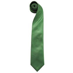 Premier Mens âColoursâ Plain Fashion / Business Tie - One Size, Emerald