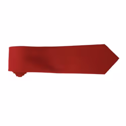 Premier Tie - Men Plain Work Tie - One Size, Burgundy