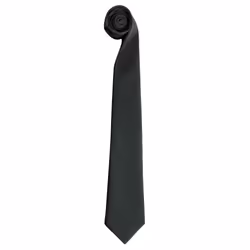 Premier Tie - Men Plain Work Tie - One Size, Black