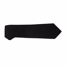 Premier Tie - Men Plain Work Tie - One Size, Black