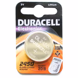 Duracell Plus Coin Cell Battery. High Power suitable for electronic devices. This is a non-rechargeable battery.