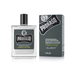 Aftershave Beard Balm, Cypress and Vetyver, 100ml, Scented Beard Balm Softens, Protects and Eases Discomfort, Made in Italy