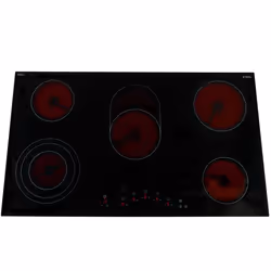CDA HC9621FR, Black, Built-in, 87 cm, Ceramic, Glass-ceramic, 5 zone(s)