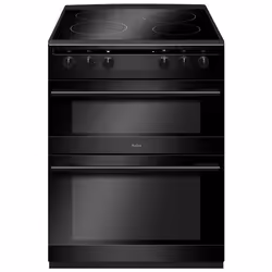 Amica AFC6520BL, Freestanding cooker, Black, Rotary, Black, Front, Ceramic