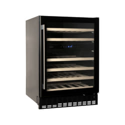 Amica AWC600BL wine cooler Compressor wine cooler Freestanding Black 46 bottle(s)