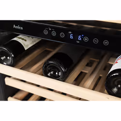 Amica AWC600BL wine cooler Compressor wine cooler Freestanding Black 46 bottle(s)