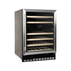Amica AWC600SS wine cooler Compressor wine cooler Freestanding Black 46 bottle(s)