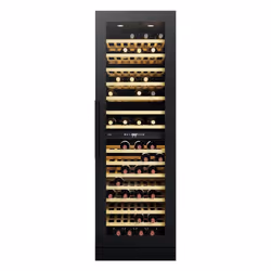 CDA FWC881BL/3, Freestanding, 117 bottle(s), G, Black, Black