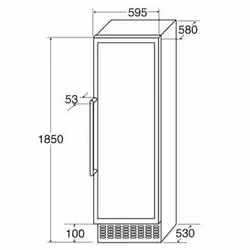 CDA FWC881BL/3 wine cooler Freestanding Black 117 bottle(s)