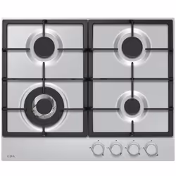 CDA HPG6200SS, Stainless steel, Built-in, 60 cm, Gas, Stainless steel, 4 zone(s)
