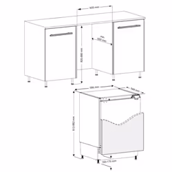CDA CRI521/1 fridge Built-in 134 L E White