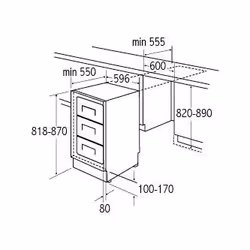CDA FW284 Upright freezer Built-in 95 L E White