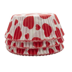 Cupcake & Fairy Cake Cases - Grease & Oven Proof - Various Designs & Pack Sizes - 180, Hearts