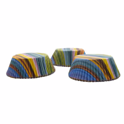 Cupcake & Fairy Cake Cases - Grease & Oven Proof - Various Designs & Pack Sizes - 120, Stripy
