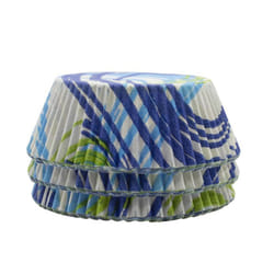 Cupcake & Fairy Cake Cases - Grease & Oven Proof - Various Designs & Pack Sizes - 60, Blue Andorra