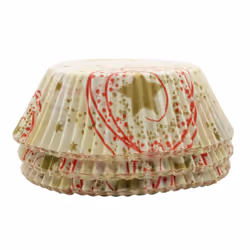 Cupcake & Fairy Cake Cases - Grease & Oven Proof - Various Designs & Pack Sizes - 120, Cream Stars