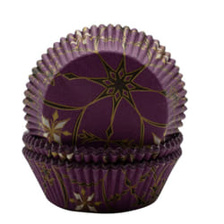 Cupcake & Fairy Cake Cases - Grease & Oven Proof - Various Designs & Pack Sizes - 60, Gold & Black Stars