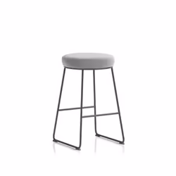 Dynamic Turin Stool With Black Frame and Grey Seat - OP000328 DD