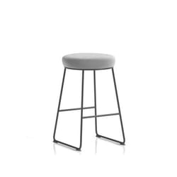 Dynamic Turin Stool With Black Frame and Grey Seat - OP000328 DD