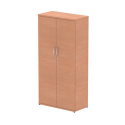 Dynamic Impulse W800 x D400 x H1600mm 3 Shelf Cupboard Beech Finish -