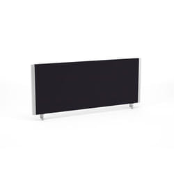 Dynamic Impulse Straight Screen W1000 x D25 x H400mm Black With Silver