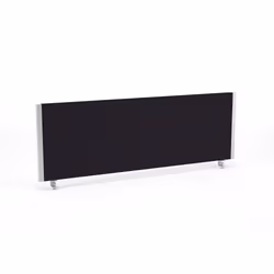 Dynamic Impulse Straight Screen W1200 x D25 x H400mm Black With Silver