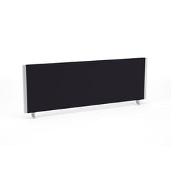 Dynamic Impulse Straight Screen W1200 x D25 x H400mm Black With Silver