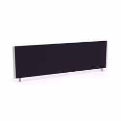 Dynamic Impulse Straight Screen W1400 x D25 x H400mm Black With Silver