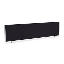 Dynamic Impulse Straight Screen W1600 x D25 x H400mm Black With Silver