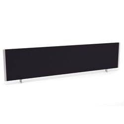 Dynamic Impulse Straight Screen W1800 x D25 x H400mm Black With Silver