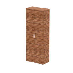 Dynamic Impulse W800 x D400 x H2000mm 4 Shelf Cupboard Walnut Finish -