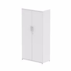 Dynamic Impulse W800 x D400 x H1600mm 3 Shelf Cupboard White Finish -