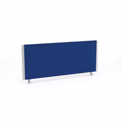 Dynamic Impulse Straight Screen W1000 x D25 x H400mm Blue With Silver