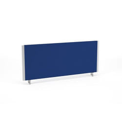 Dynamic Impulse Straight Screen W1000 x D25 x H400mm Blue With Silver