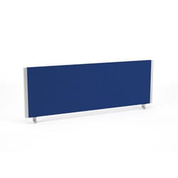 Dynamic Impulse Straight Screen W1200 x D25 x H400mm Blue With Silver