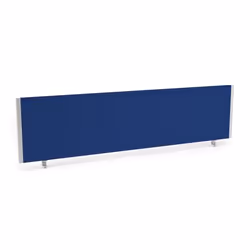 Dynamic Impulse Straight Screen W1600 D25 x H400mm Blue With Silver Fr