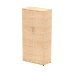 Dynamic Impulse W800 x D400 x H1600mm 3 Shelf Cupboard Maple Finish -