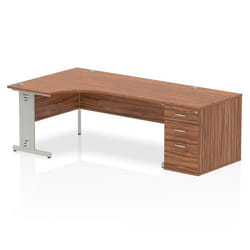 Dynamic Impulse Left Crescent Desk Workstation