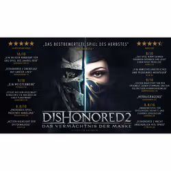 Bethesda Dishonored 2, PlayStation 4, M (Mature), Physical media