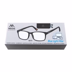 reading glasses blue light filter black strength +0.00 (blfbox73)