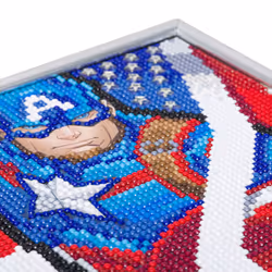 Craft Buddy Crystal Art Thor / Captain America Picture Kit - Captain America