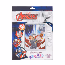 Craft Buddy Crystal Art Thor / Captain America Picture Kit - Thor