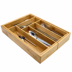 Bamboo Extending Cutlery Drawer | M&W