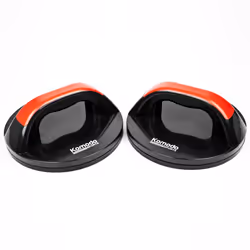 Komodo Rotating Push Up Handles RED Press Up Stands Grips Home Gym Fitness Bars