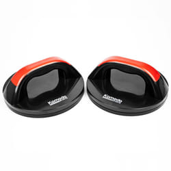 Komodo Rotating Push Up Handles RED Press Up Stands Grips Home Gym Fitness Bars