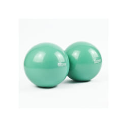 Green Weighted TONING BALLS 0.5kg-1.5kg Pair Yoga Pilates Rehab Exercise Class Weight - 2 x 1kg = 2kg
