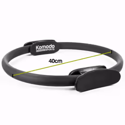 Komodo 15" Pilates Ring | Yoga Roller - Black