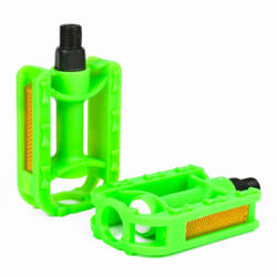 Kids Bike Pedals 1/2" Childrens Half Inch Bicycle - Green